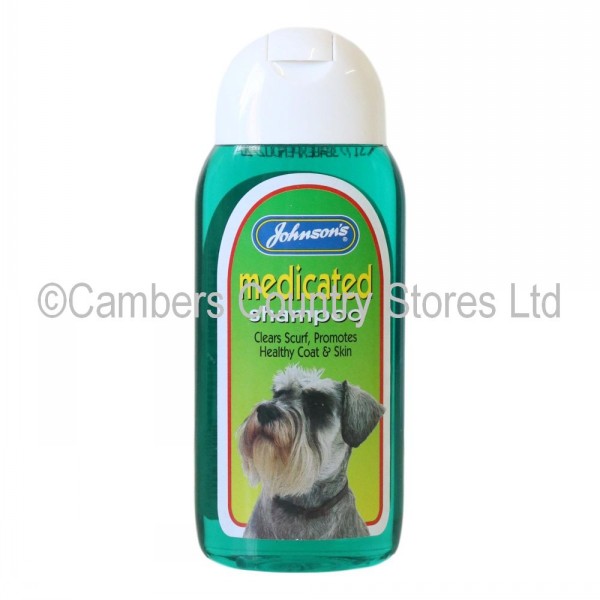 Johnsons Dog Shampoo Medicated 200ml Cambers Country Store